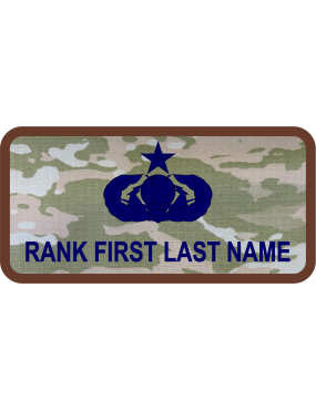 Image for Space Force OCP Fabric Navy Device & Text Name Tag