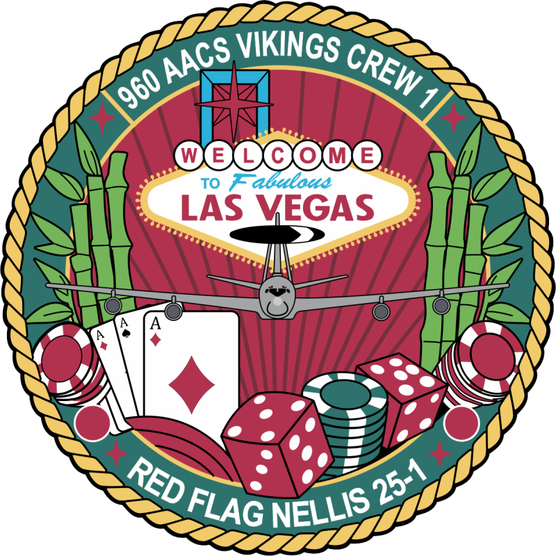 960 AACS Vikings Crew 1 Patch