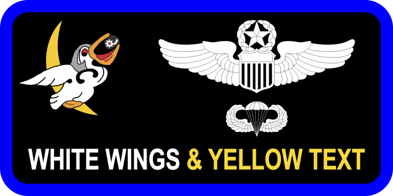 6 ARS Black Background Heritage Name Tag