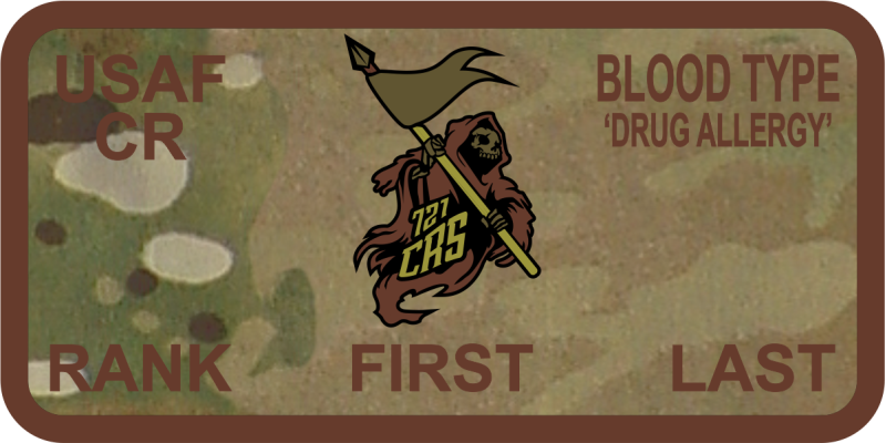 721 CRS Reaper Phantom OCP Name Tag