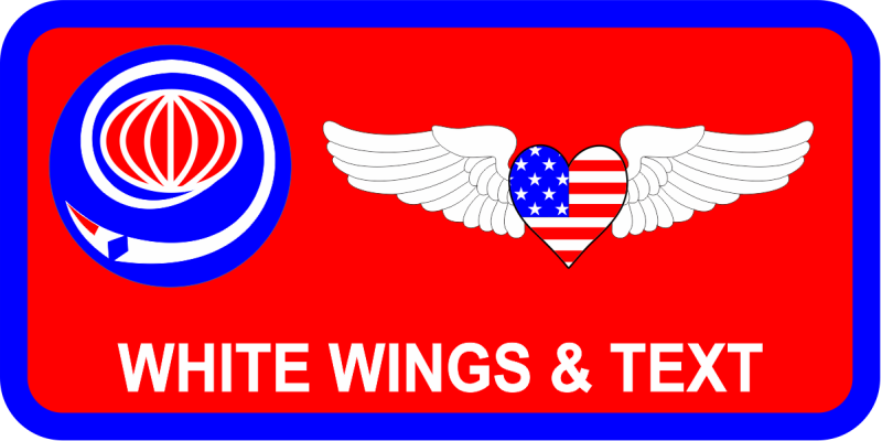 9 ARS Sweetheart Wings Name Tag