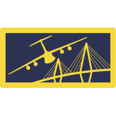 Image for 312 AS C-5 Flying Over The Golden Gate Bridge Pocket Tab