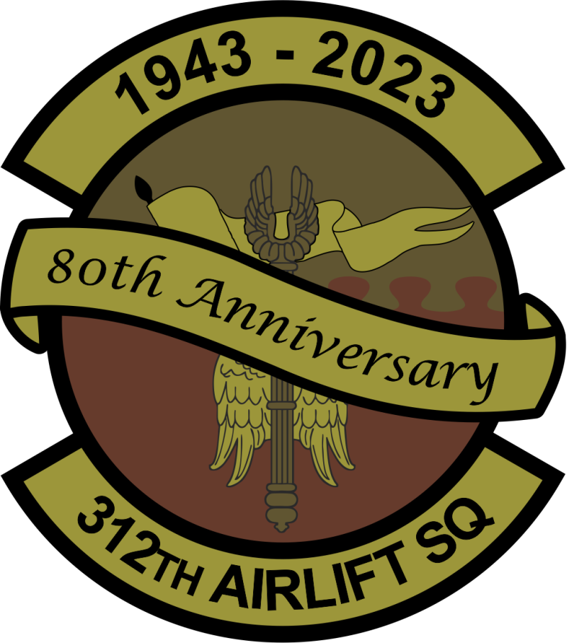 312 AS 80th Anniversary Patch