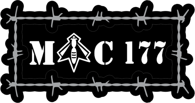 21 AS MC 177 Barbwire Pocket Tab