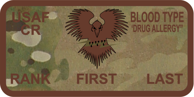 821 CRG Crow OCP Name Tag