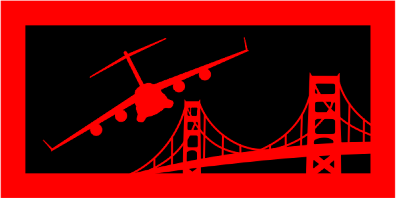 21 AS Red and Black C-17 Pocket Tab