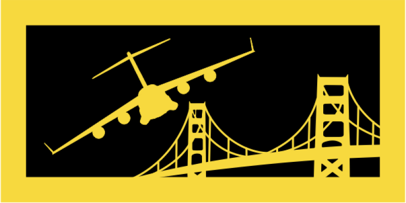 21 AS Yellow and Black C-17 Pocket Tab