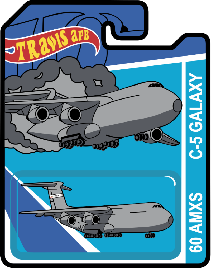 60 AMXS C-5 Galaxy Hot Wheels Patch