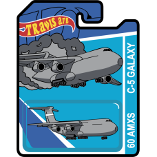 Image for 60 AMXS C-5 Galaxy Hot Wheels Patch PVC