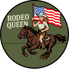 Image for 660 AMXS Rodeo Queen, American Flag Patch