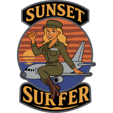 Image for 660 AMXS Sunset Surfer Patch