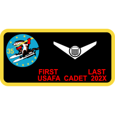 Image for CS-35 Wild Weasels Name Tag Yellow Border