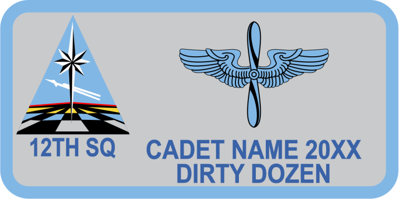 CS-12 Triangle with Polaris Star Name Tag