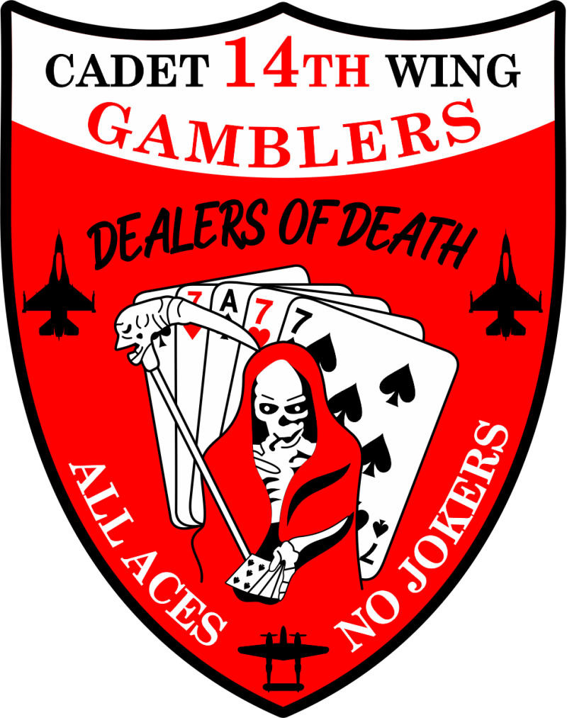 AFROTC Det 14 Gamblers Full Color Patch