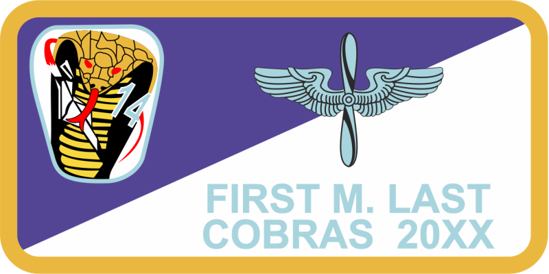 CS-14 Cobra Name Tag
