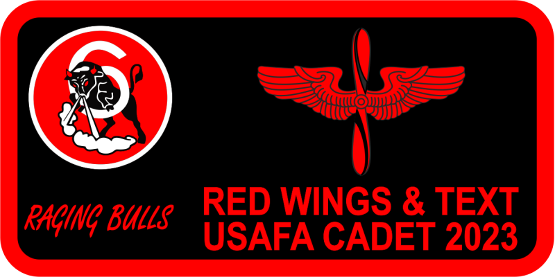 CS-06 Raging Bulls Name Tag