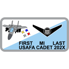 Image for CS-08 Gray F-15E Gray Border Name Tag