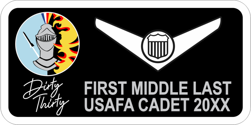 CS-30 Dirty 30 Name Tag