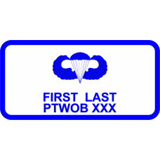 Image for CS-34 White/Blue Name Tag