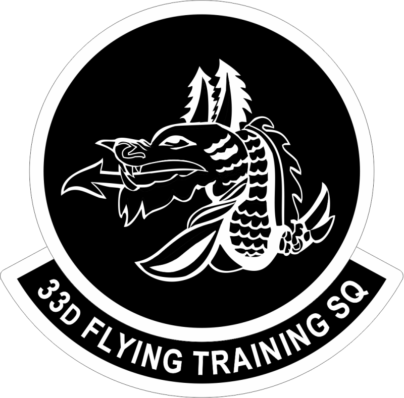 33 FTS Black and White Dragon Patch