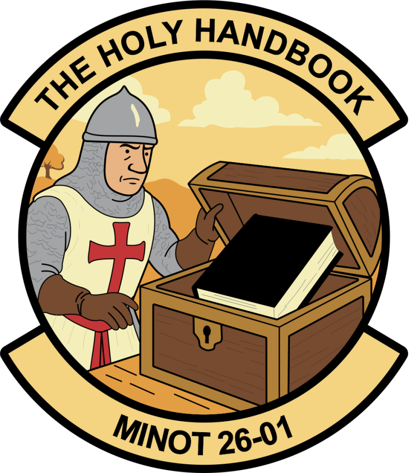 532 TRS Minot Class 26-01 The Holy Handbook Full Color Patch