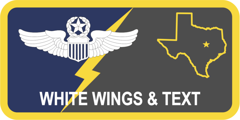 645 AESS, Det 1 Texas State Outline Name Tag