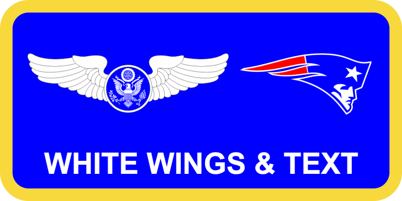 439 AW Blue Patriot Name Tag