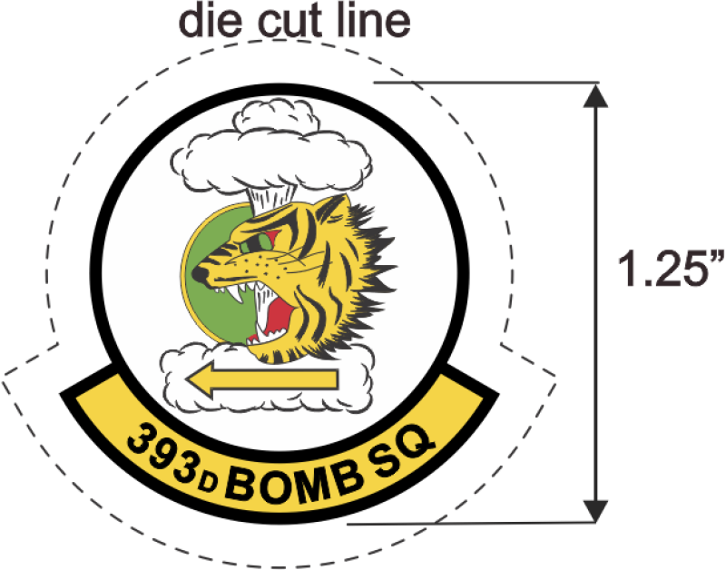 393 BS Small Sticker 1.25"