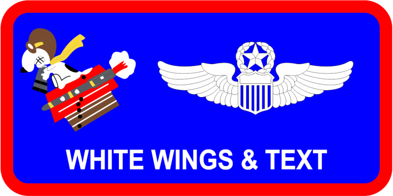 20 ATKS Flying Snoopy Name Tag, Whiteman AFB 