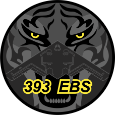 Image for 393 EBS Tiger Face Yellow Eyes & Text Outline Patch