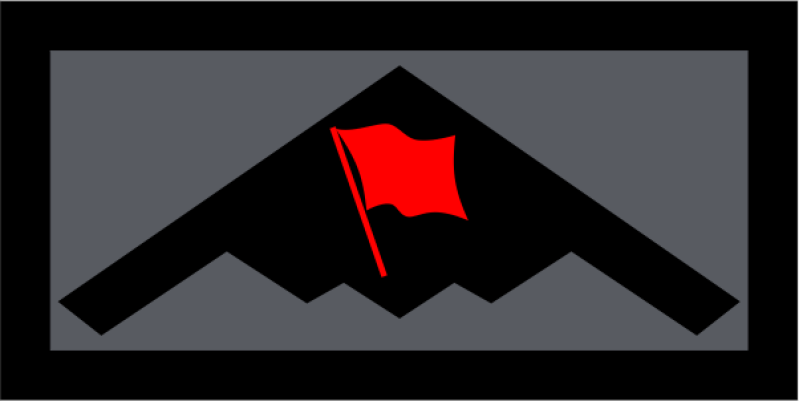 393 BS Red Flag B-2 Pocket Tab