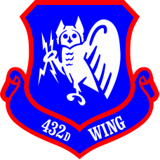 Image for 432 Wing Blue/Red Patch