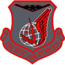 Image for 393 BS Pacific Forces B-2 Gray/Red/Black Patch
