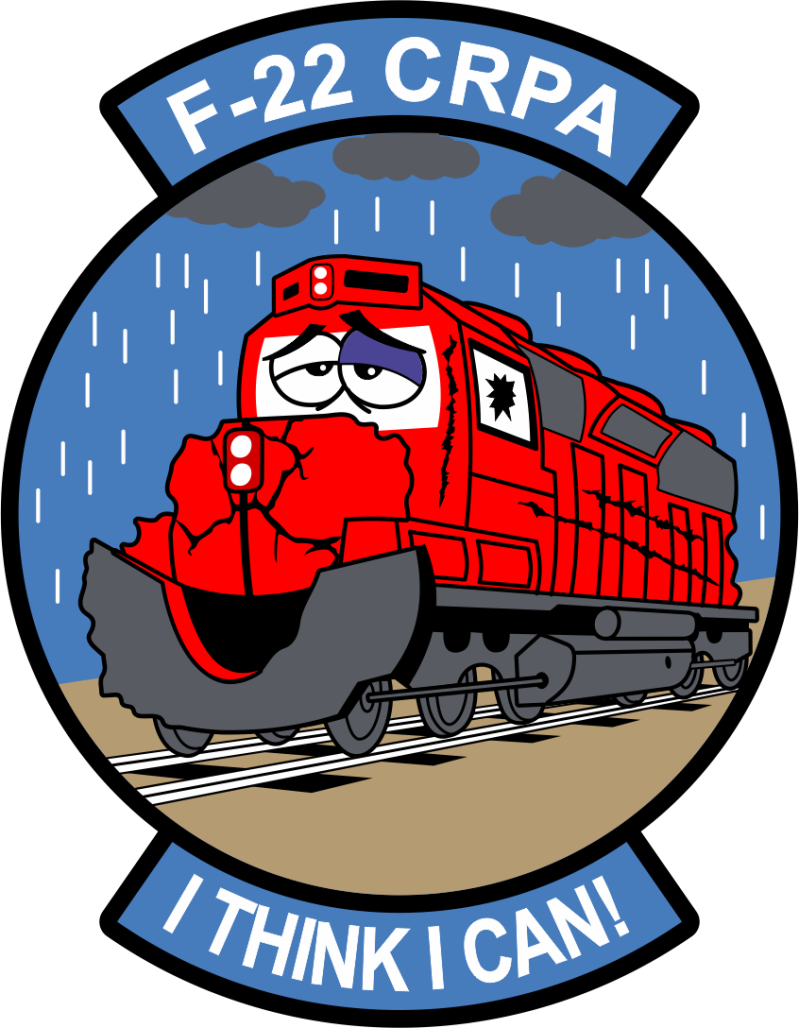 AFLCMC F-22 CRPA Full Color Patch