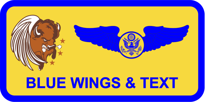 445 OSS Flying Buffalo Name Tag