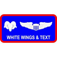 Image for 55 SRW White RAM Name Tag