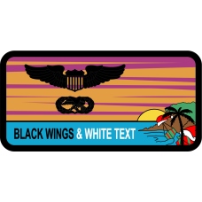 Image for 36 AS OCD Island Sunset Name Tag