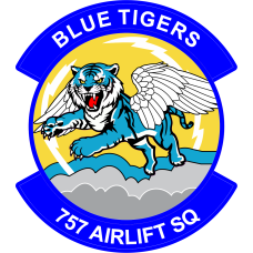 Image for 757 AS Blue Tigers Full Color Patch