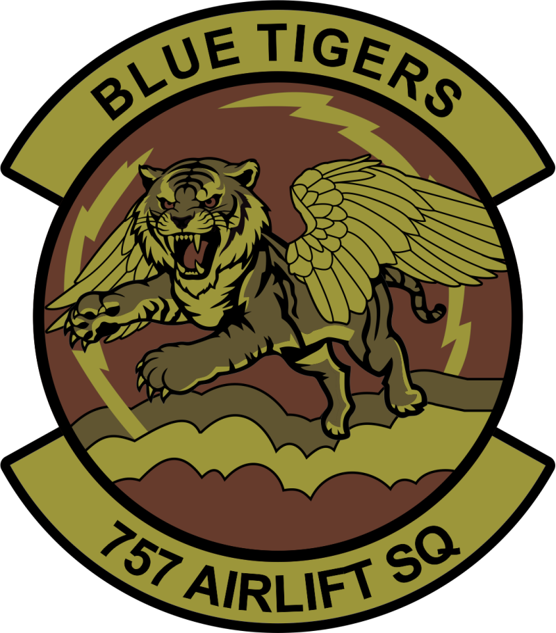 757 AS Blue Tigers OCP Patch