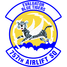 Image for 757 AS Evaluator Blue Tigers Full Color Patch
