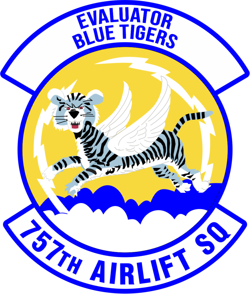 757 AS Evaluator Blue Tigers Full Color Patch